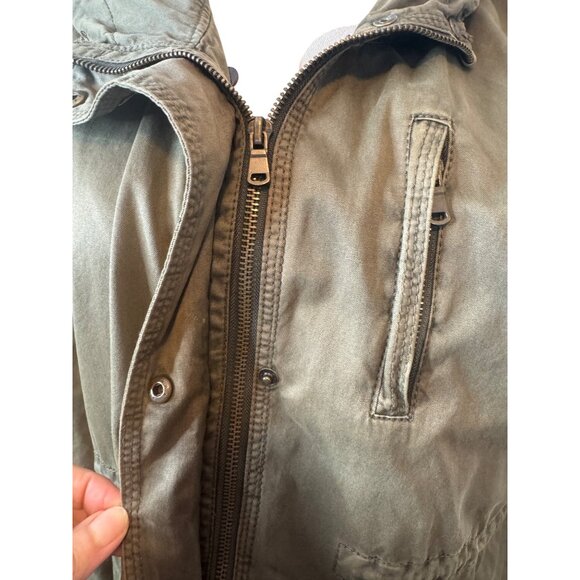 2/$30 ZARA Size 13/14 Army Green Hooded Cotton Jacket Girls - Picture 7 of 16